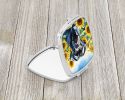 NEW Cane Corso in Sunflowers Compact Mirror Decorative Travel Makeup Mirror for Women Girls Gifts Pocket Makeup Mirror Folding Handheld