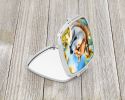 NEW Akita in Sunflowers Compact Mirror Decorative Travel Makeup Mirror for Women Girls Gifts Pocket Makeup Mirror Folding Handheld
