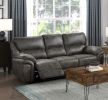 Plush Modern Living Room Sofa Set 2pc Power Reclining Sofa and Loveseat Gray Microfiber Upholstery USB port Solid Wood Frame Furniture