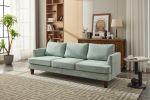 Fabric 3 Seater Couch with 2 USB, Comfortable Sectional Couches and Sofas for Living Room Bedroom Office Small Space, Easy Assembly & Comfy Cushion