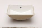 Bathroom Undermount Vessel Sink Pure White Porcelain Ceramic Lavatory Vanity Sink
